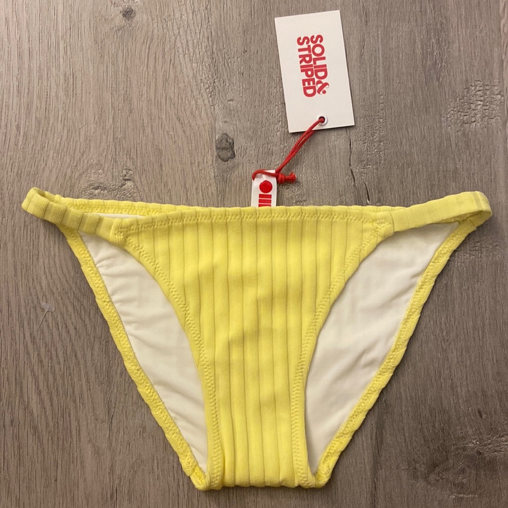 Solid & Striped Bikini Bottom